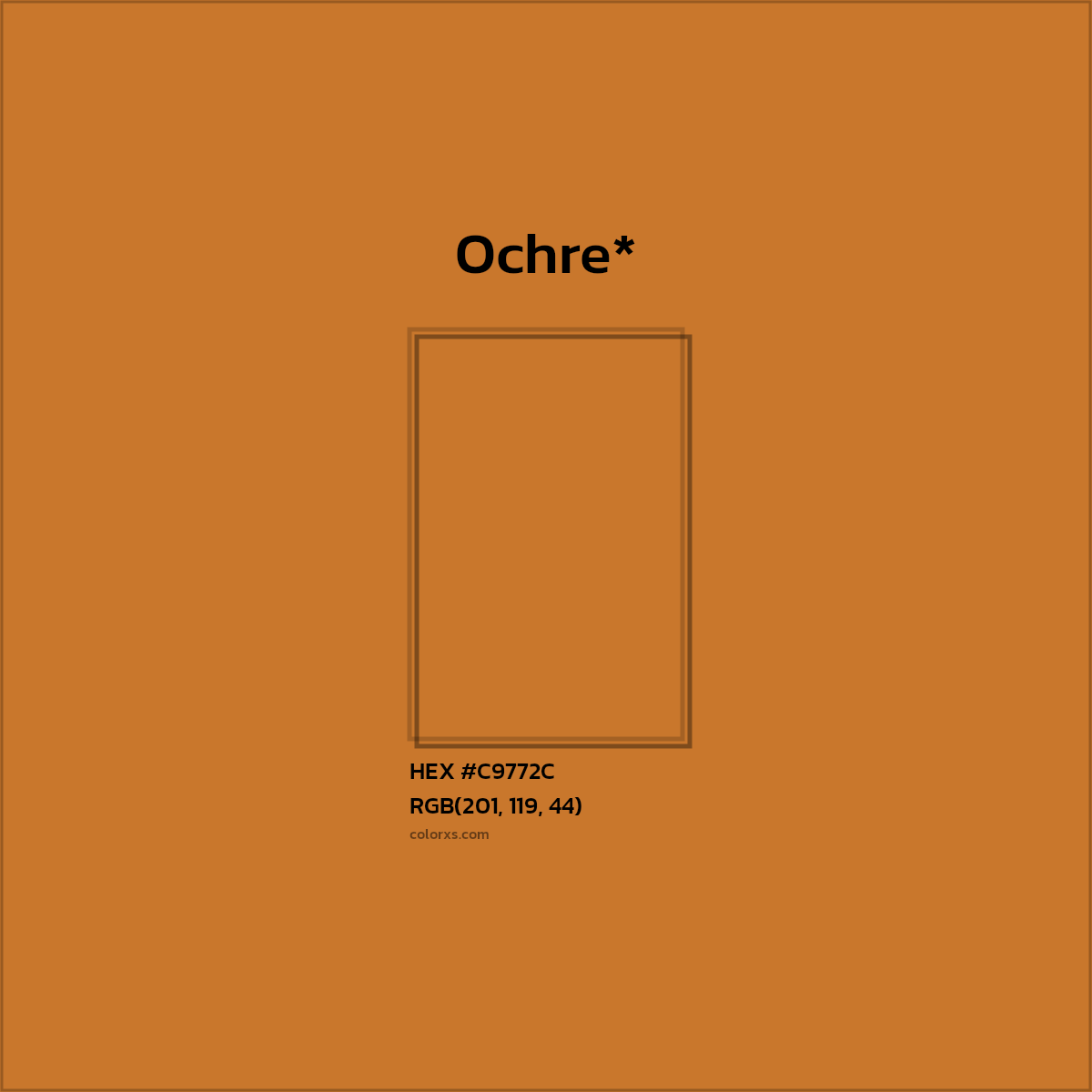 HEX #C9772C Color Name, Color Code, Palettes, Similar Paints, Images
