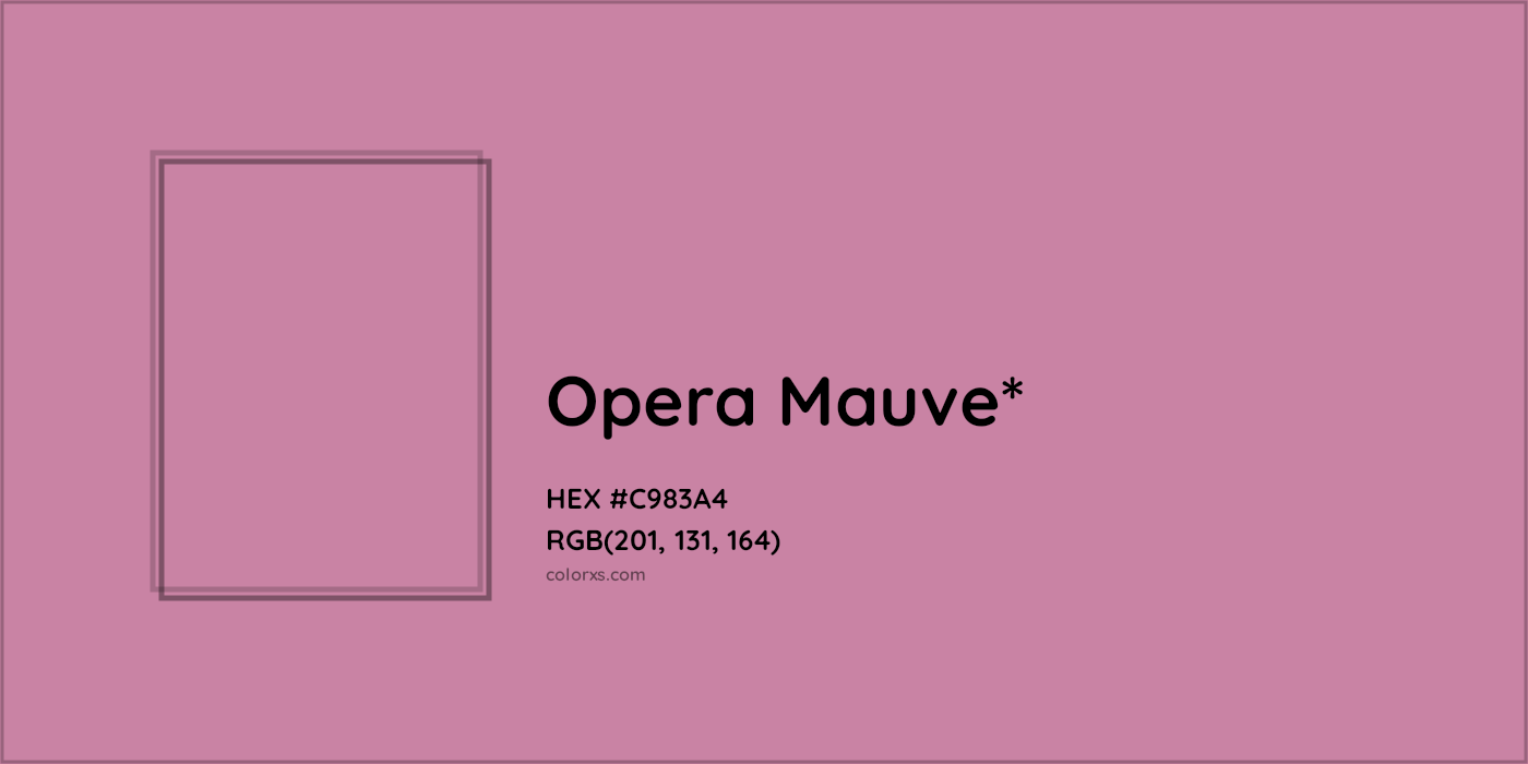 HEX #C983A4 Color Name, Color Code, Palettes, Similar Paints, Images
