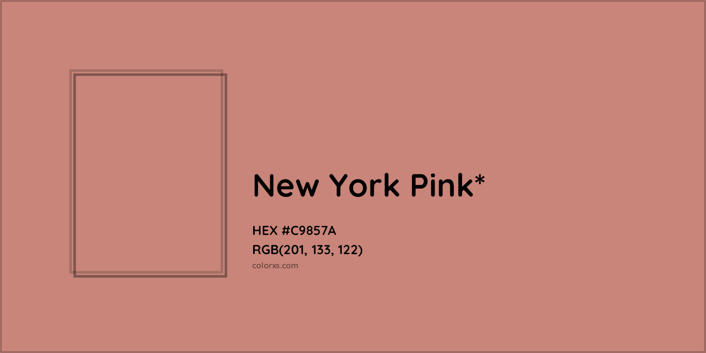 HEX #C9857A Color Name, Color Code, Palettes, Similar Paints, Images