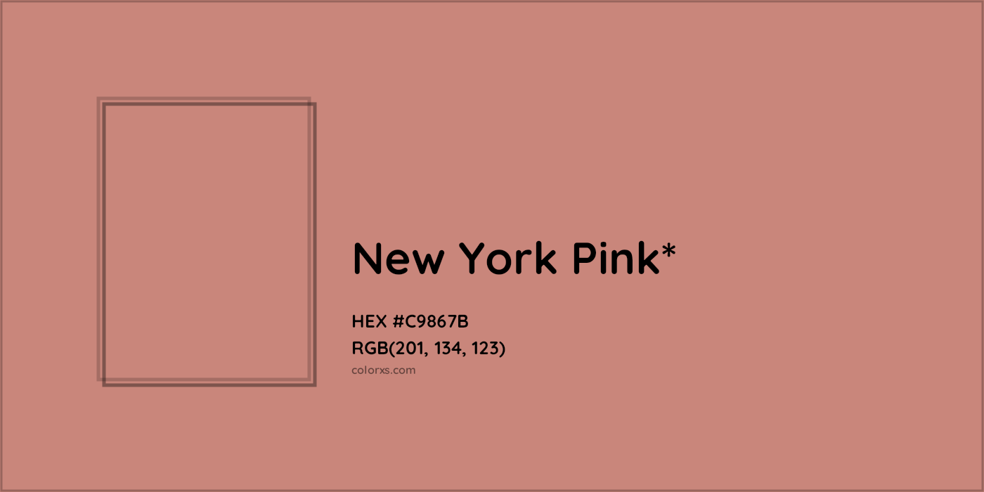 HEX #C9867B Color Name, Color Code, Palettes, Similar Paints, Images
