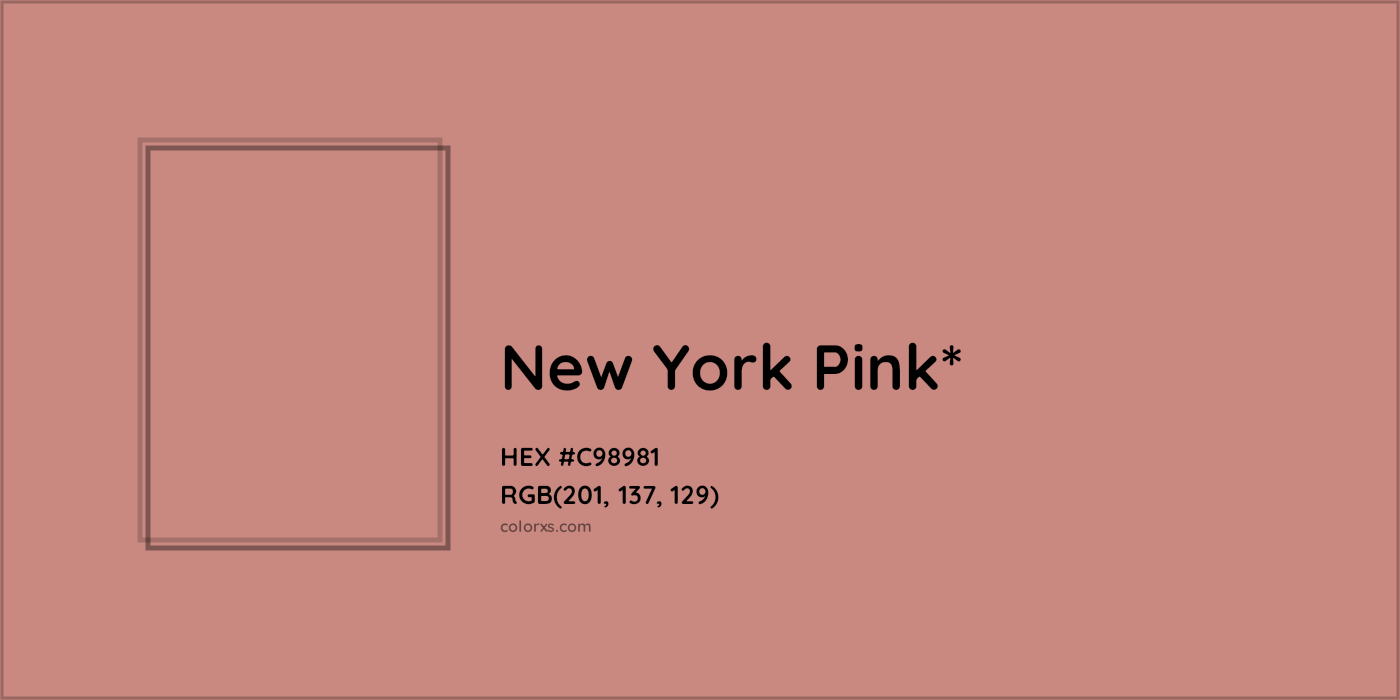 HEX #C98981 Color Name, Color Code, Palettes, Similar Paints, Images