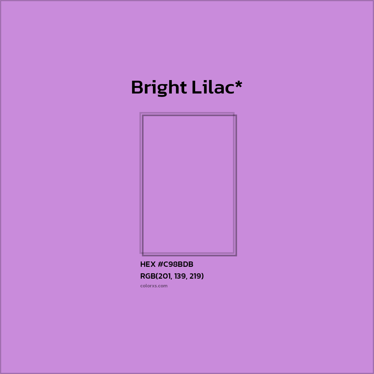 HEX #C98BDB Color Name, Color Code, Palettes, Similar Paints, Images