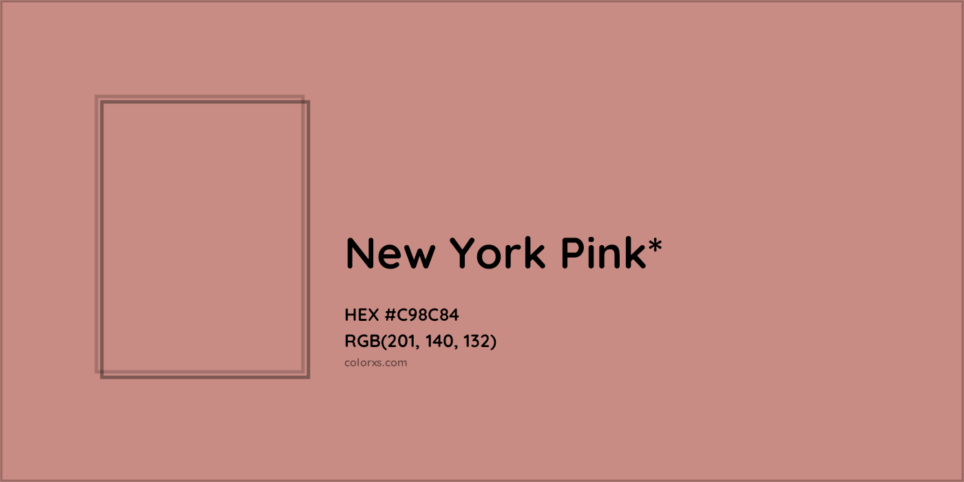 HEX #C98C84 Color Name, Color Code, Palettes, Similar Paints, Images