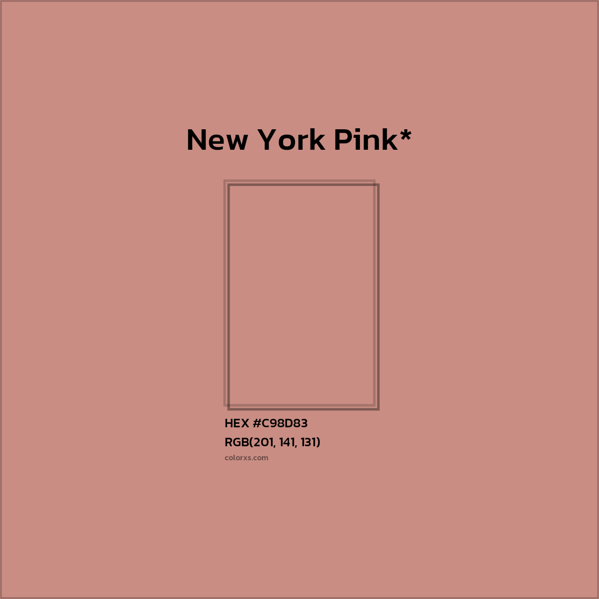 HEX #C98D83 Color Name, Color Code, Palettes, Similar Paints, Images