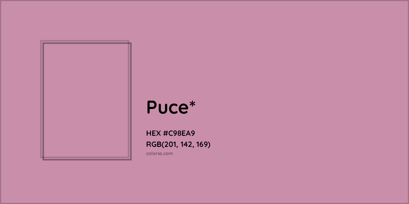 HEX #C98EA9 Color Name, Color Code, Palettes, Similar Paints, Images