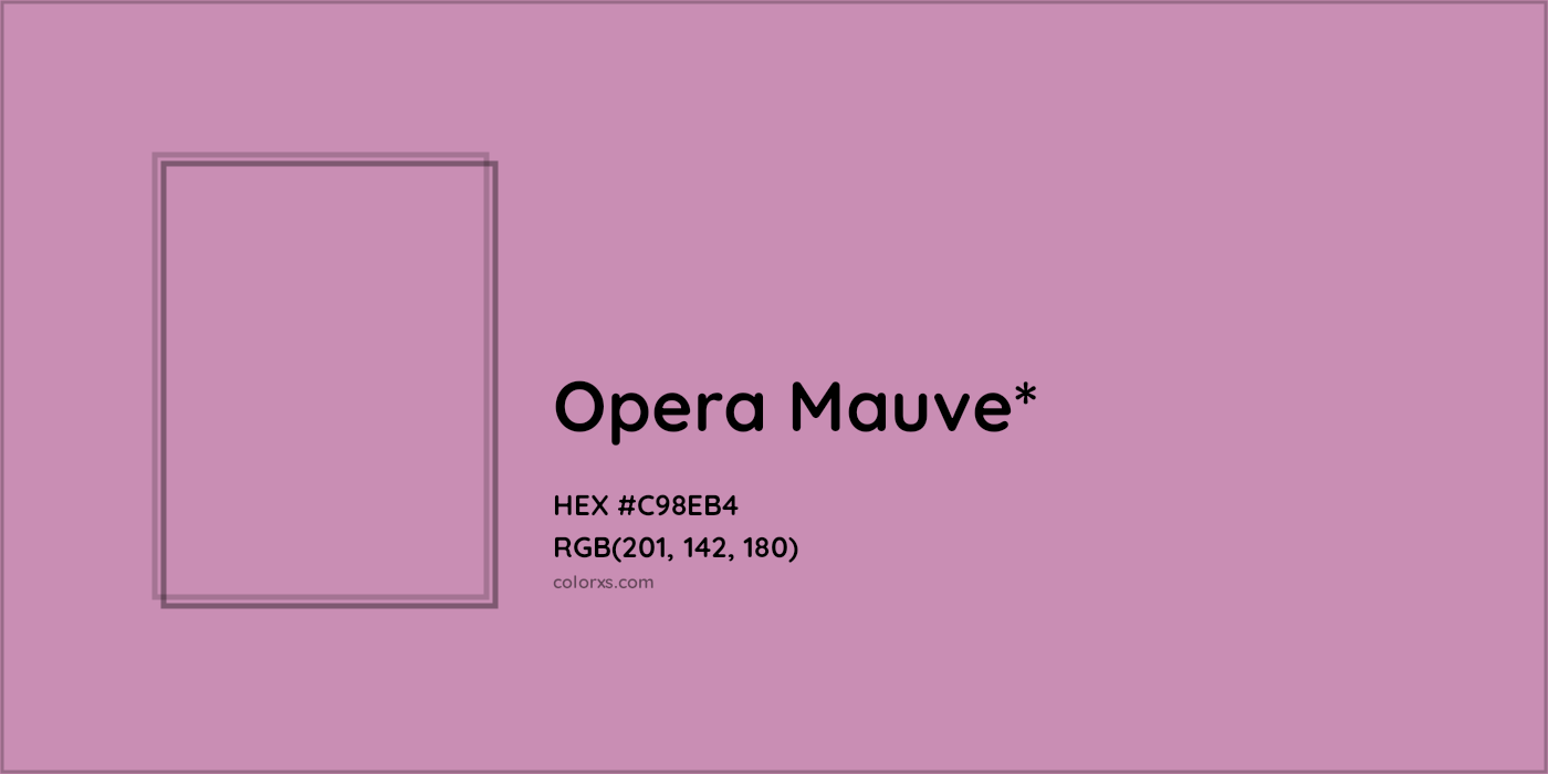 HEX #C98EB4 Color Name, Color Code, Palettes, Similar Paints, Images