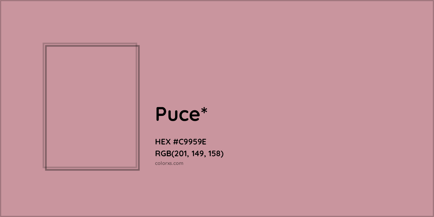 HEX #C9959E Color Name, Color Code, Palettes, Similar Paints, Images