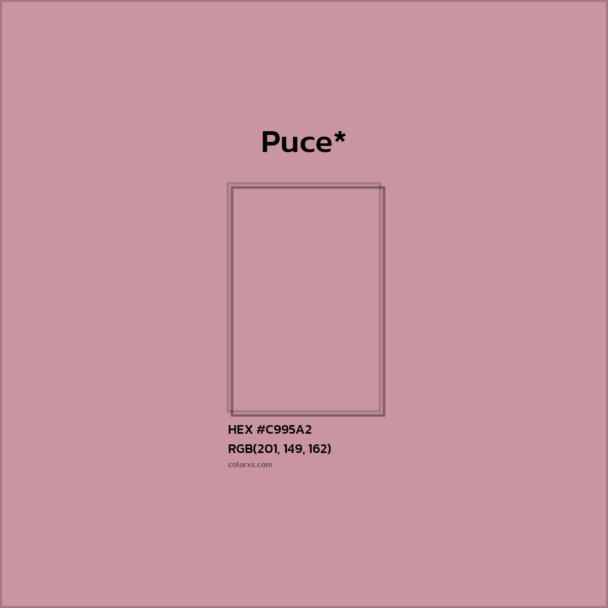 HEX #C995A2 Color Name, Color Code, Palettes, Similar Paints, Images