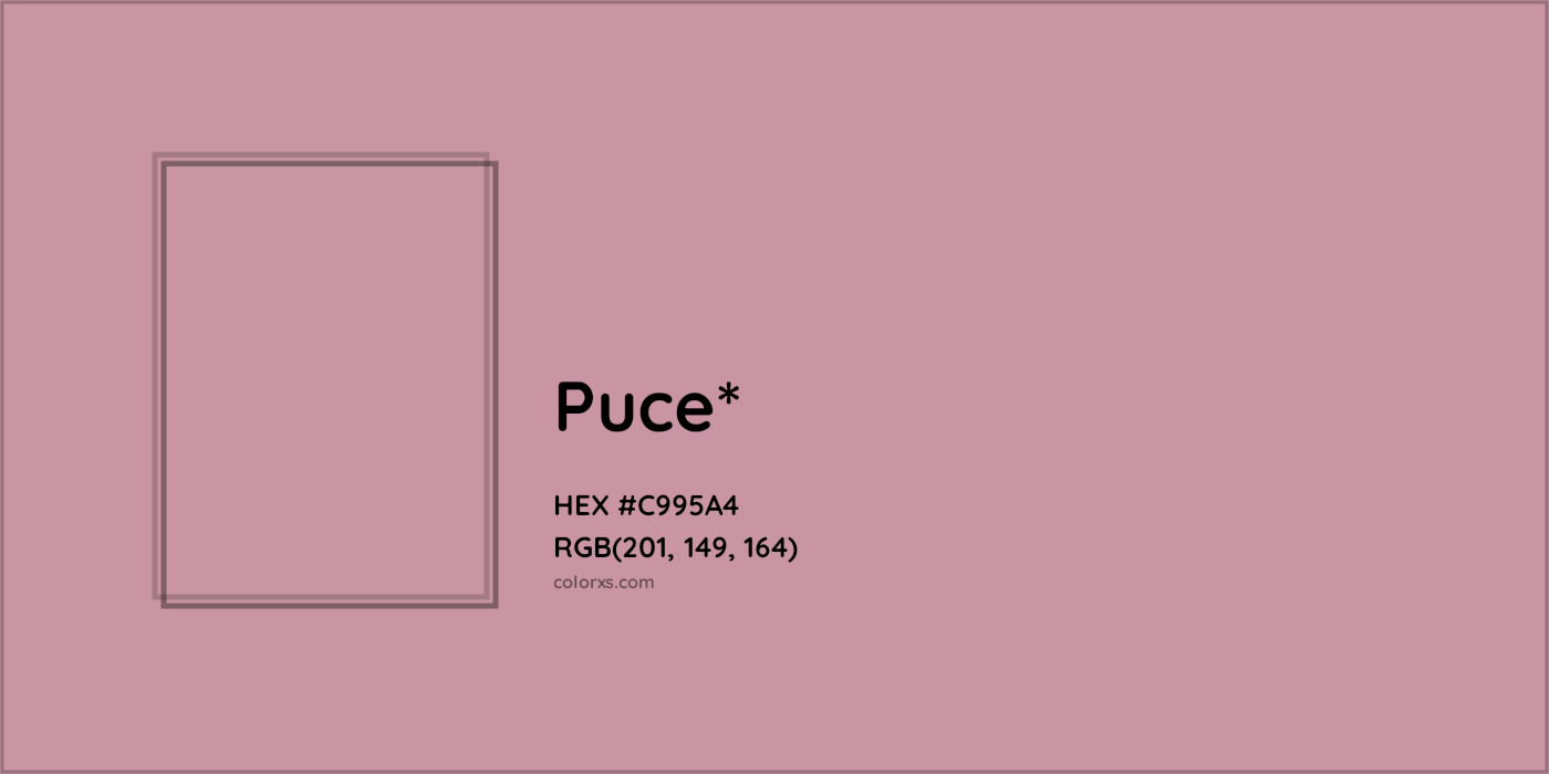 HEX #C995A4 Color Name, Color Code, Palettes, Similar Paints, Images
