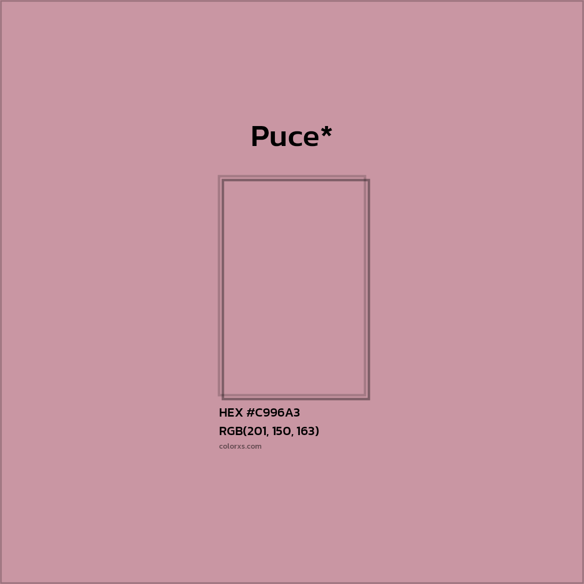 HEX #C996A3 Color Name, Color Code, Palettes, Similar Paints, Images