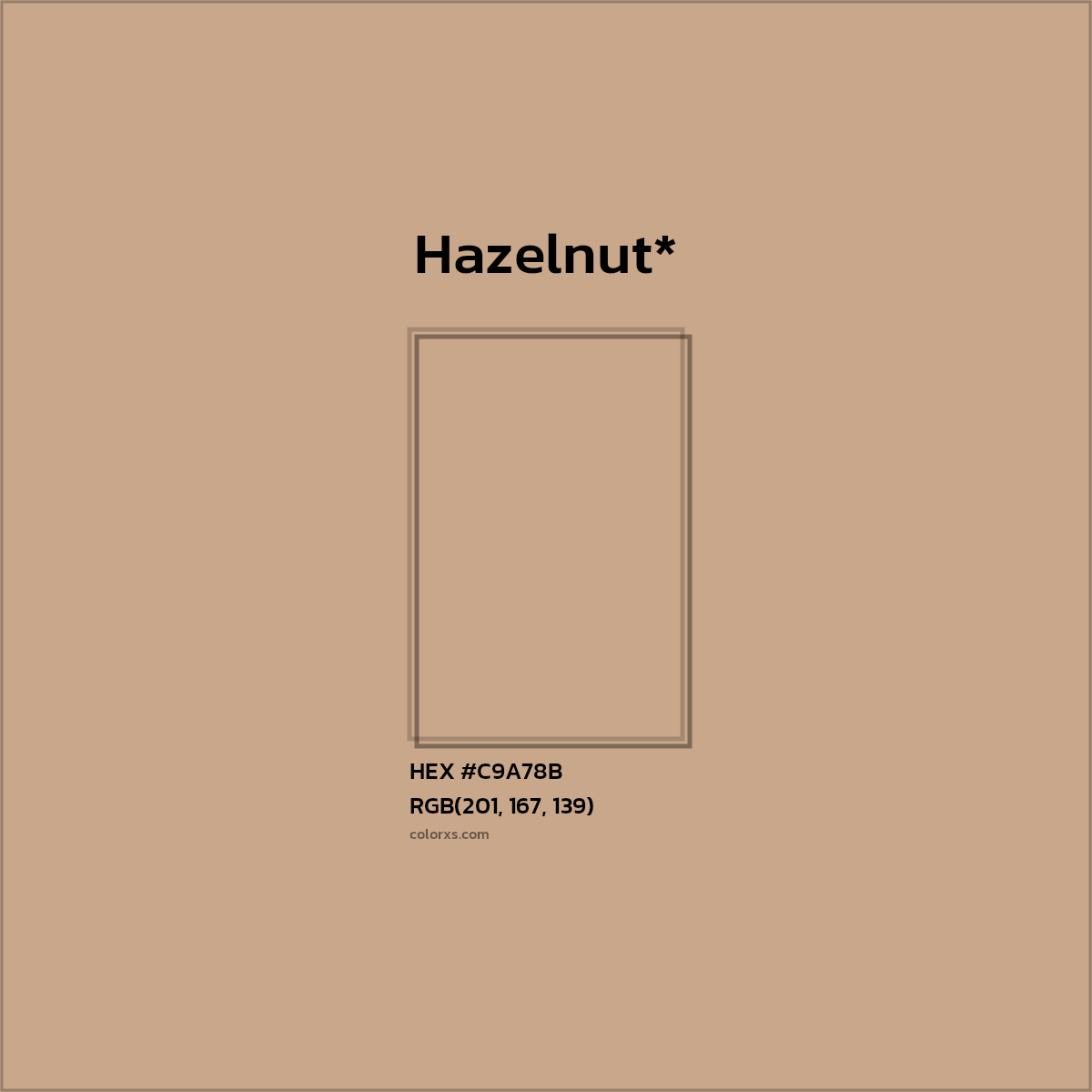 HEX #C9A78B Color Name, Color Code, Palettes, Similar Paints, Images