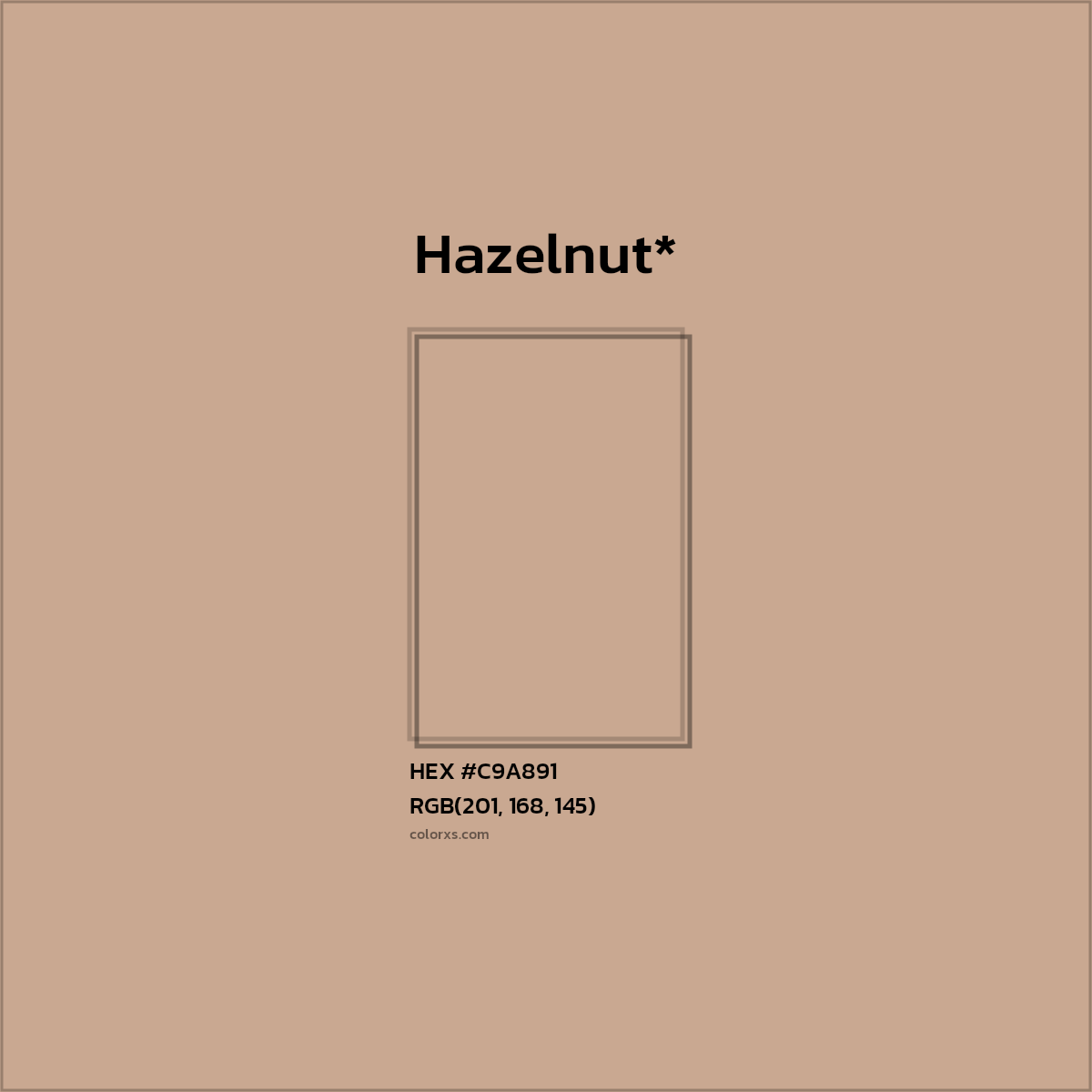 HEX #C9A891 Color Name, Color Code, Palettes, Similar Paints, Images
