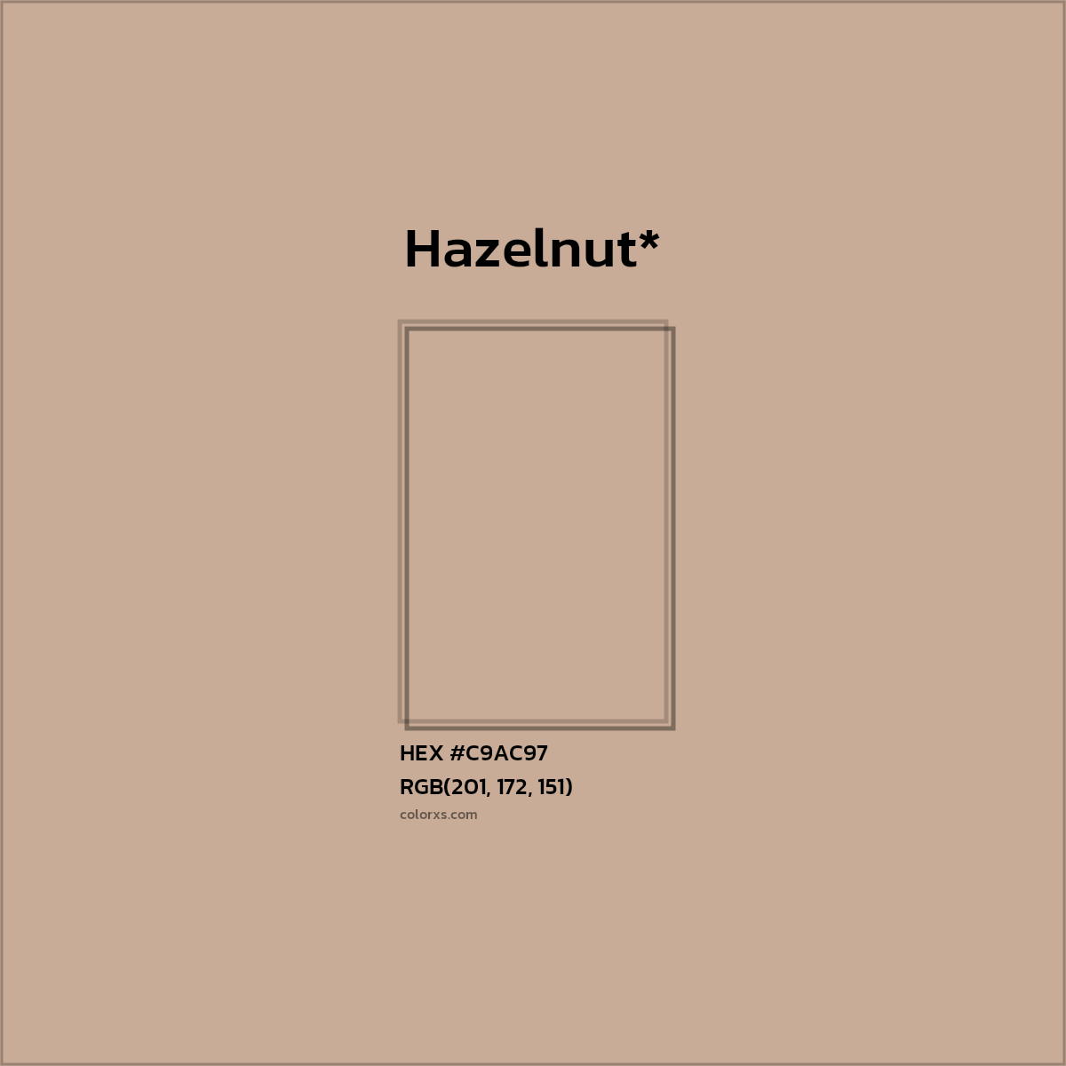 HEX #C9AC97 Color Name, Color Code, Palettes, Similar Paints, Images