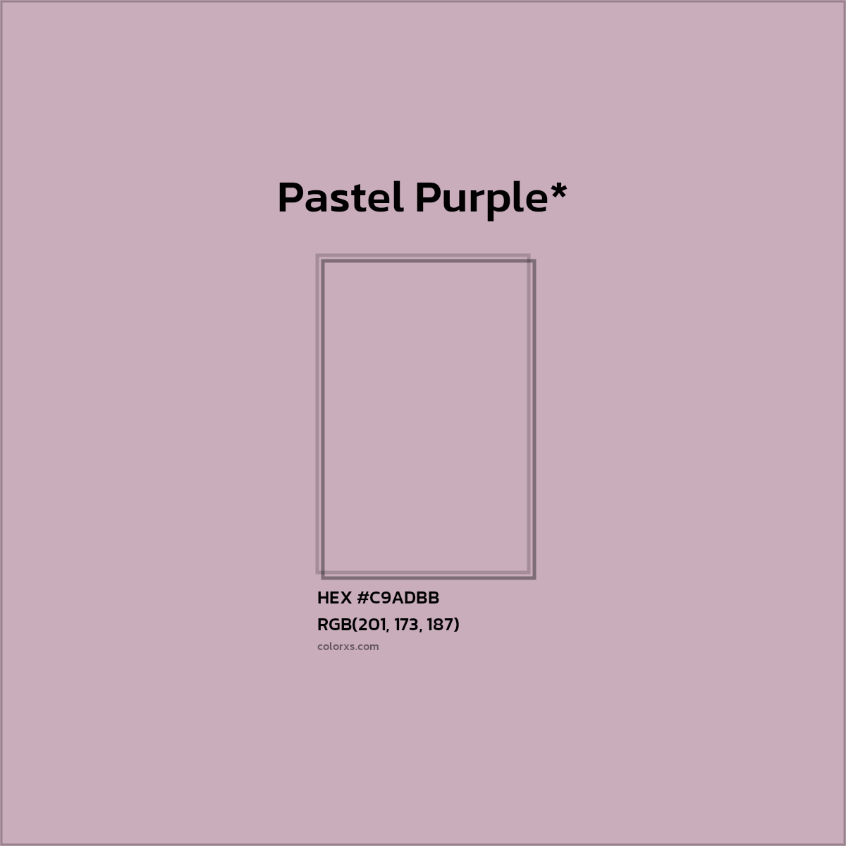 HEX #C9ADBB Color Name, Color Code, Palettes, Similar Paints, Images