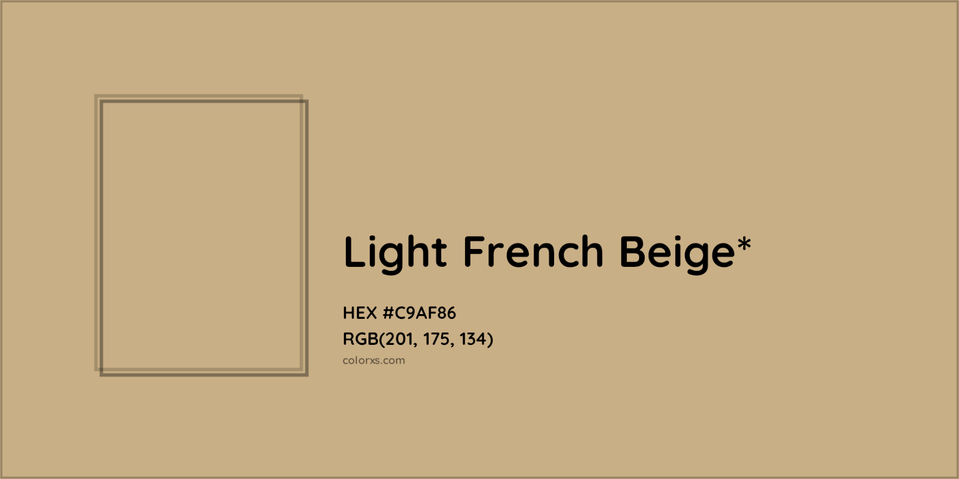 HEX #C9AF86 Color Name, Color Code, Palettes, Similar Paints, Images