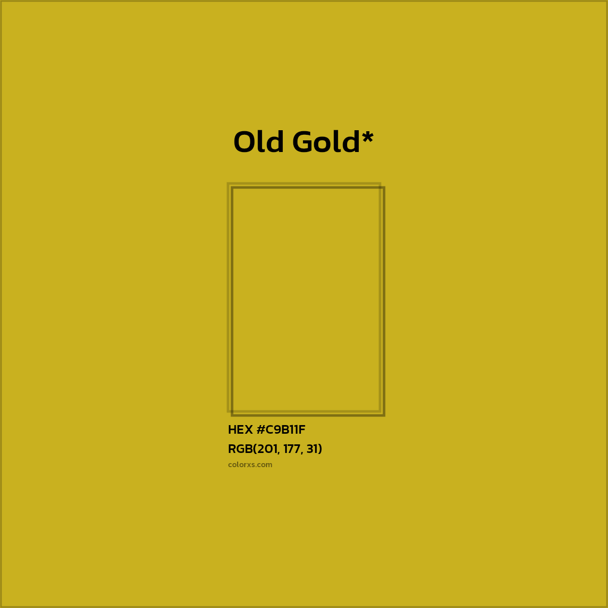 HEX #C9B11F Color Name, Color Code, Palettes, Similar Paints, Images