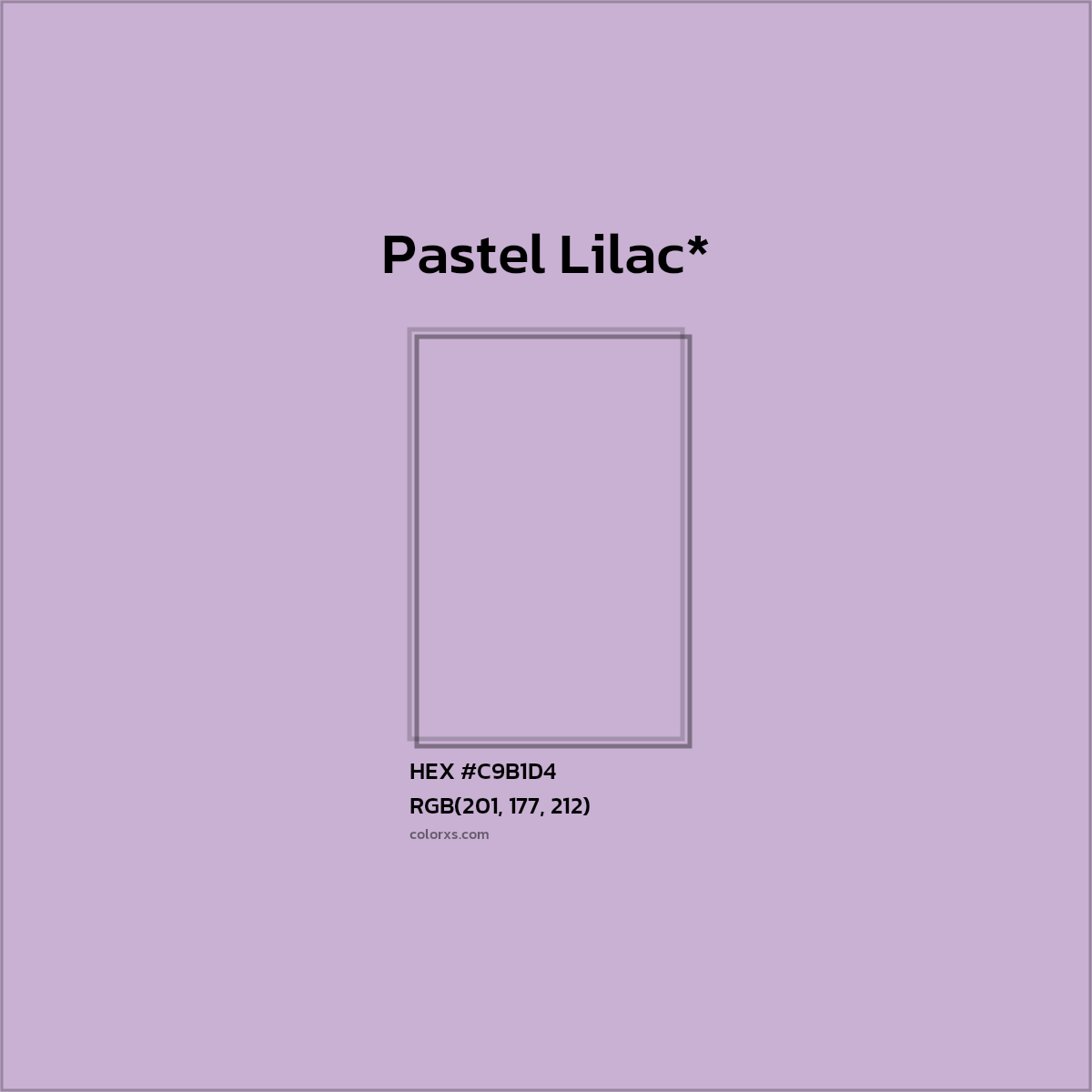 HEX #C9B1D4 Color Name, Color Code, Palettes, Similar Paints, Images