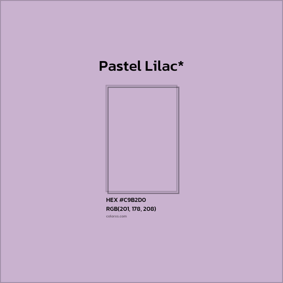HEX #C9B2D0 Color Name, Color Code, Palettes, Similar Paints, Images