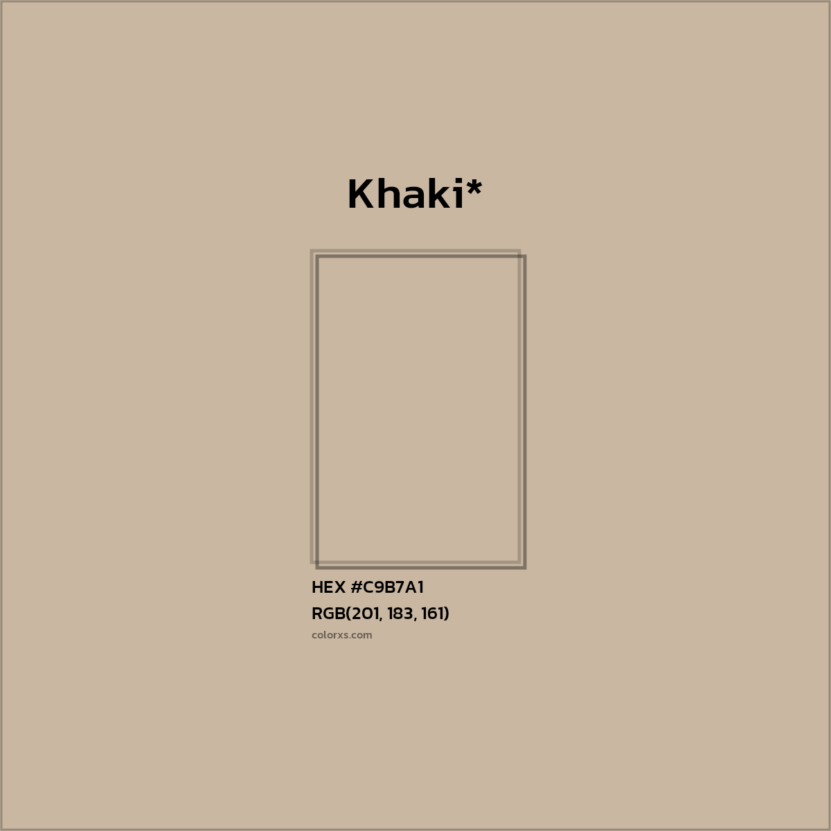 HEX #C9B7A1 Color Name, Color Code, Palettes, Similar Paints, Images