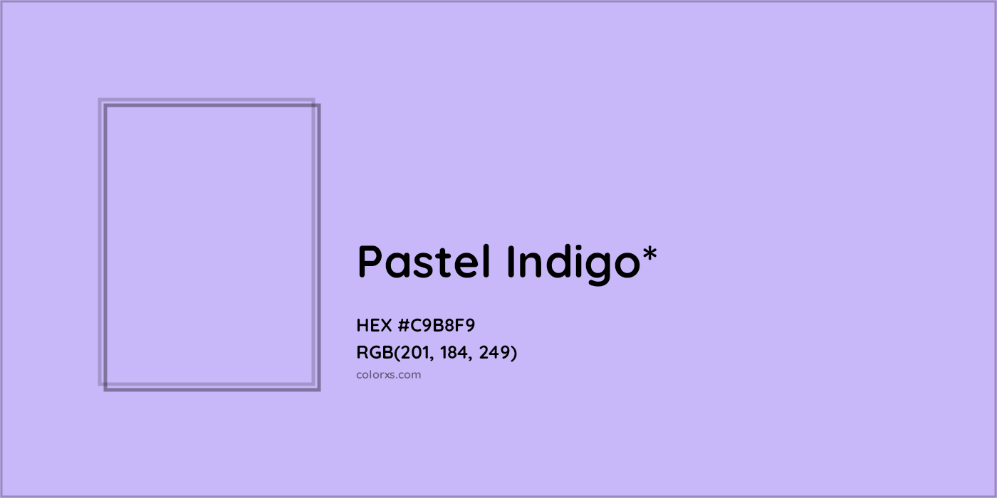 HEX #C9B8F9 Color Name, Color Code, Palettes, Similar Paints, Images