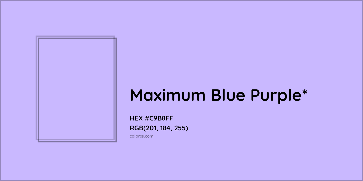 HEX #C9B8FF Color Name, Color Code, Palettes, Similar Paints, Images