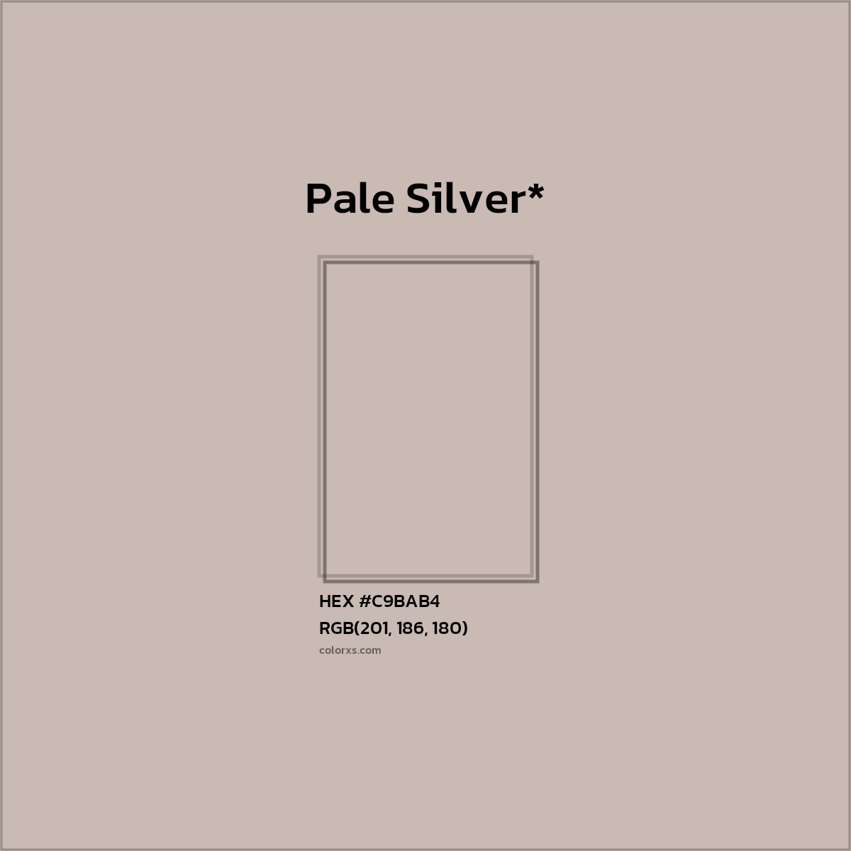 HEX #C9BAB4 Color Name, Color Code, Palettes, Similar Paints, Images