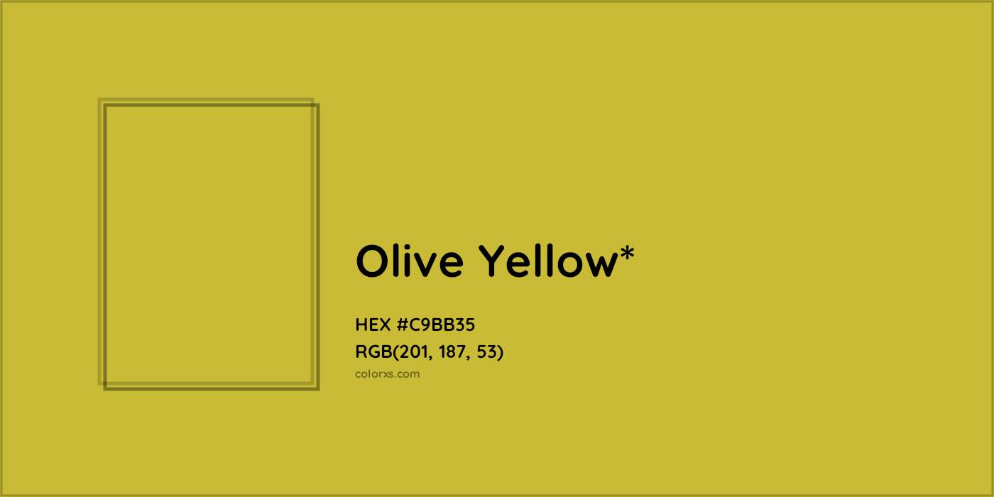 HEX #C9BB35 Color Name, Color Code, Palettes, Similar Paints, Images