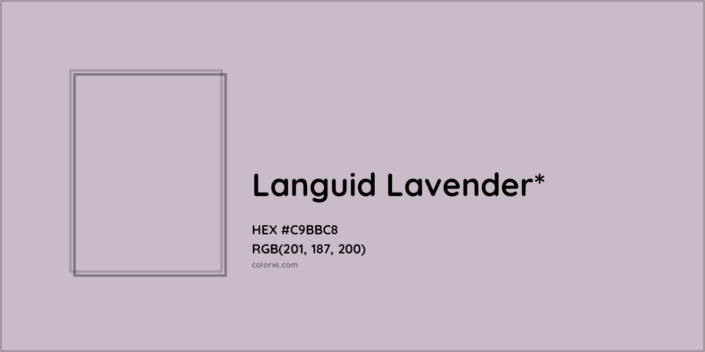HEX #C9BBC8 Color Name, Color Code, Palettes, Similar Paints, Images