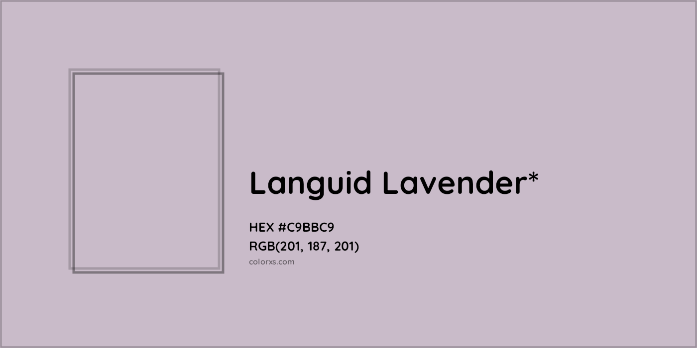 HEX #C9BBC9 Color Name, Color Code, Palettes, Similar Paints, Images
