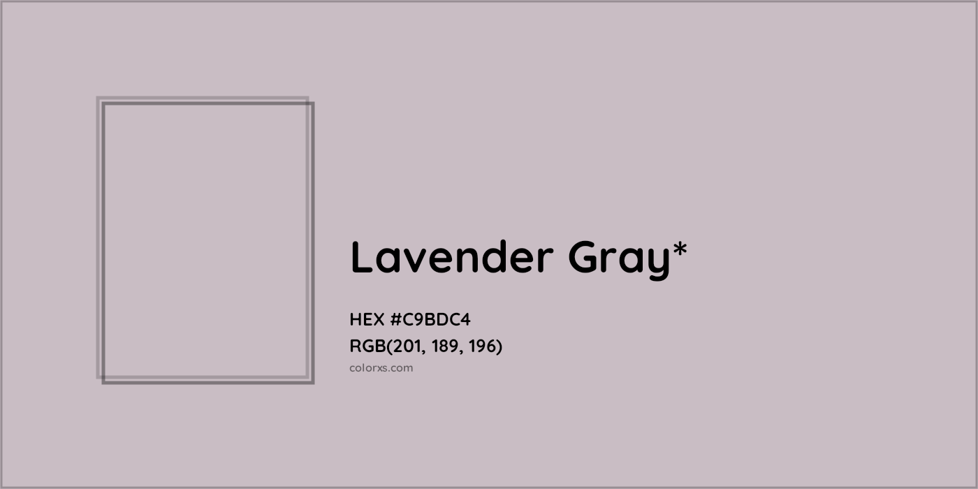 HEX #C9BDC4 Color Name, Color Code, Palettes, Similar Paints, Images