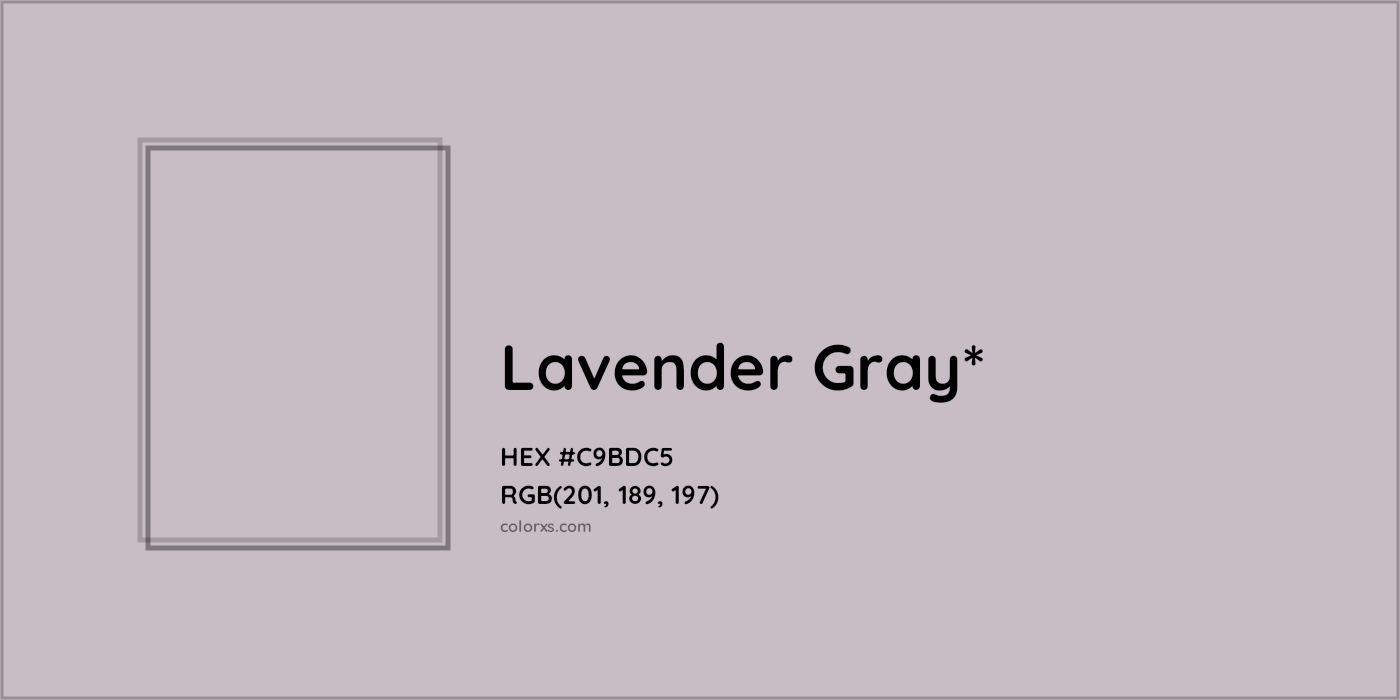 HEX #C9BDC5 Color Name, Color Code, Palettes, Similar Paints, Images