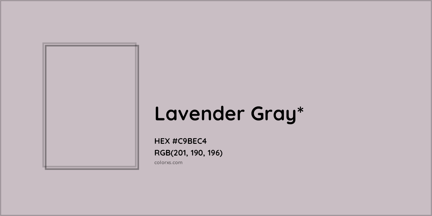 HEX #C9BEC4 Color Name, Color Code, Palettes, Similar Paints, Images