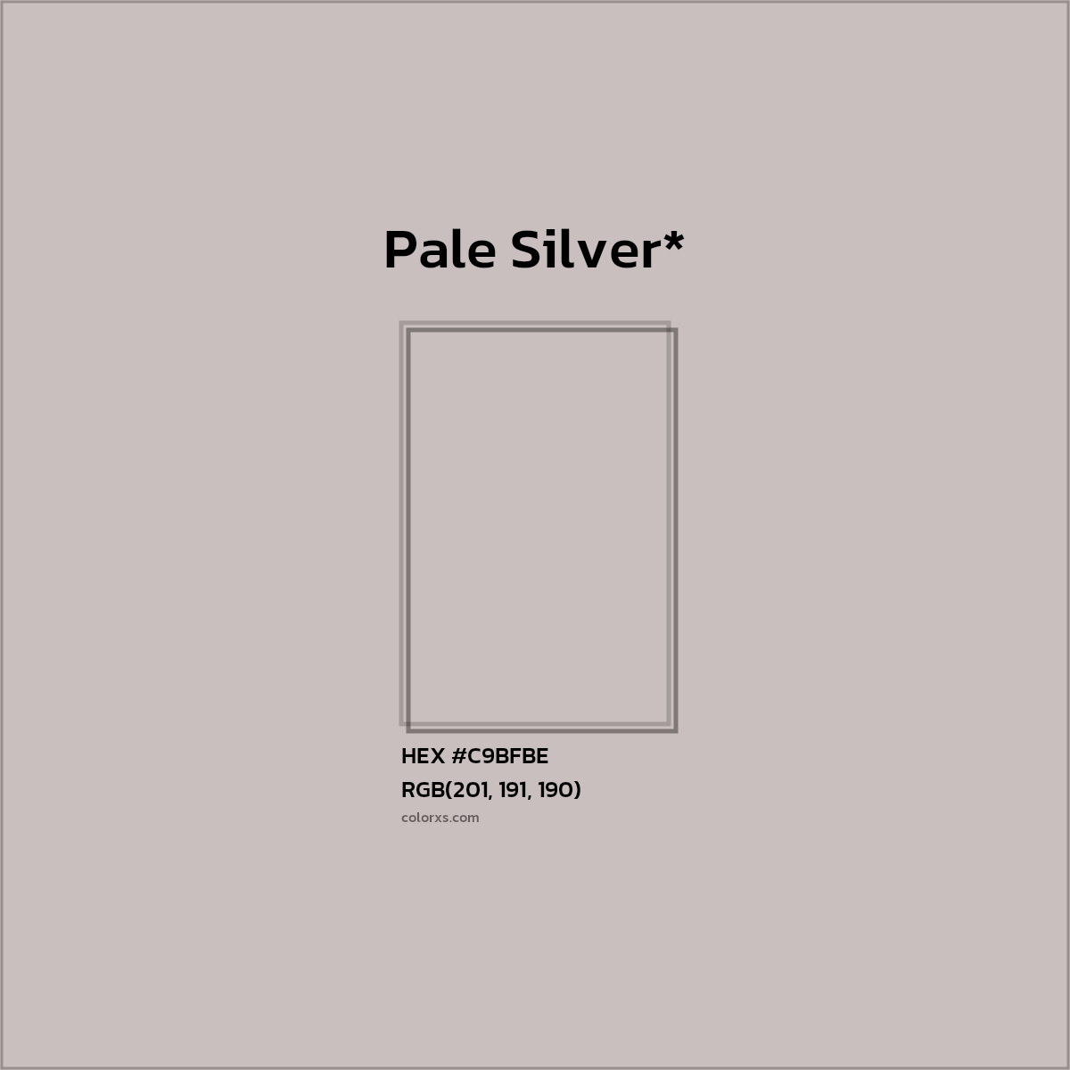 HEX #C9BFBE Color Name, Color Code, Palettes, Similar Paints, Images
