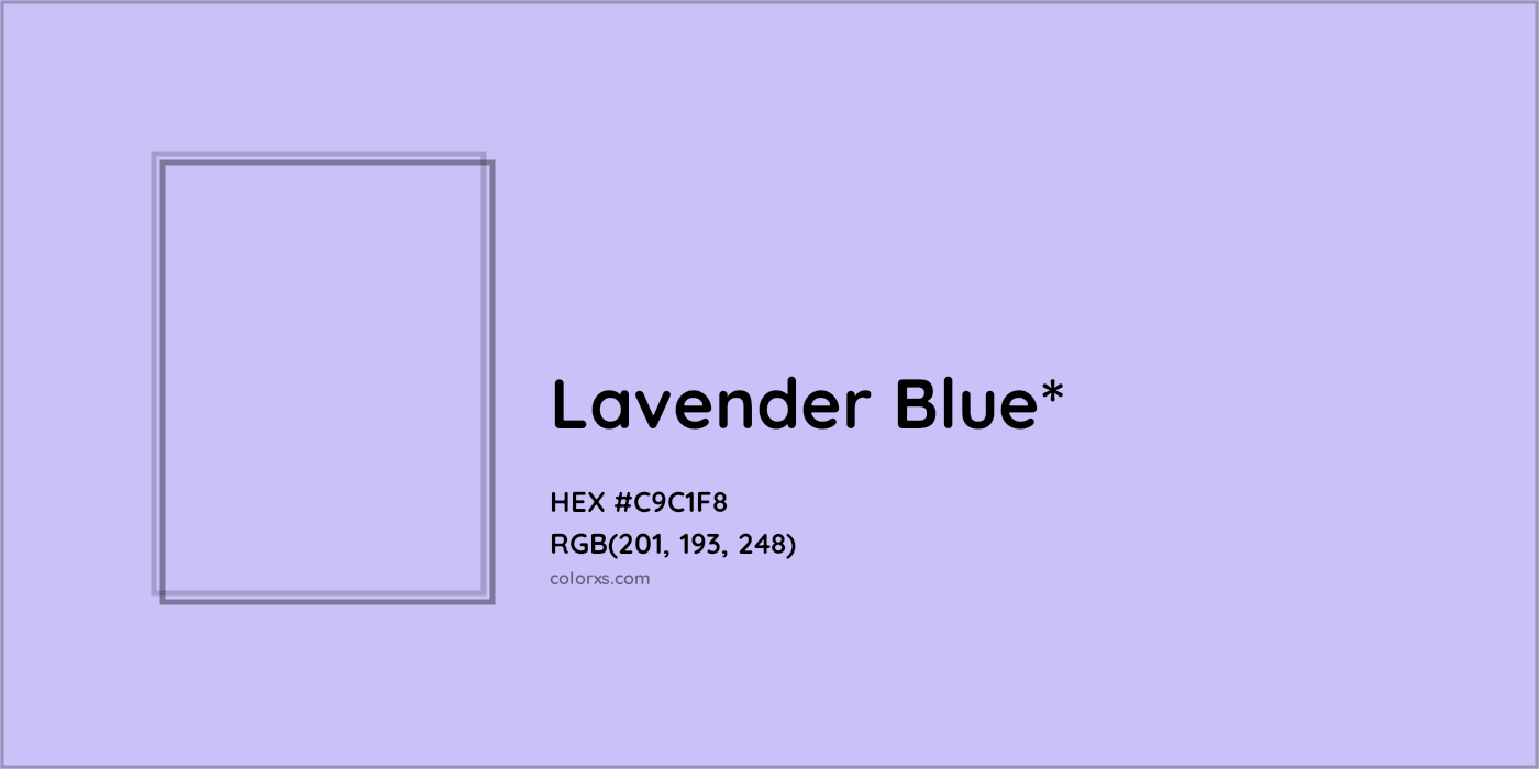 HEX #C9C1F8 Color Name, Color Code, Palettes, Similar Paints, Images