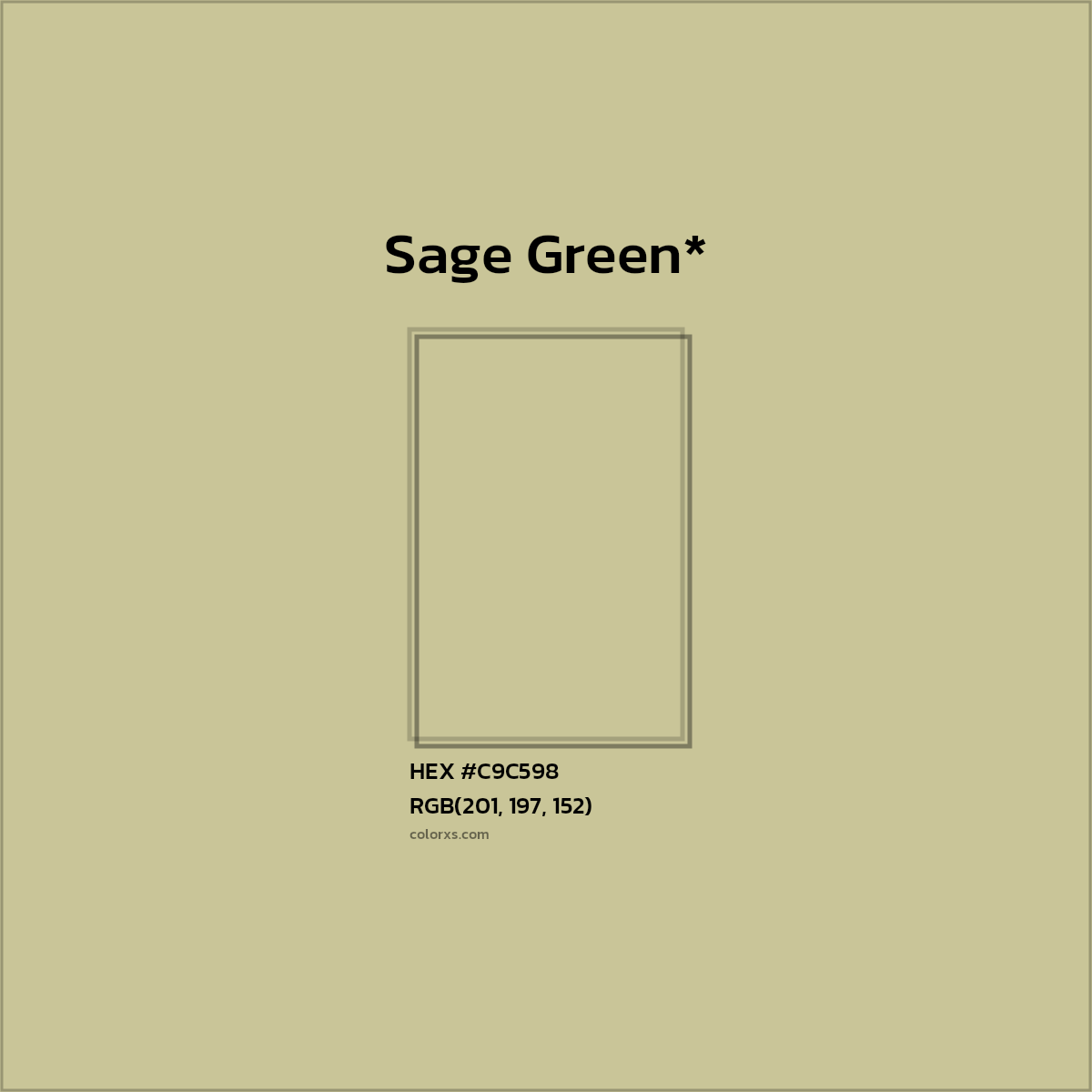 HEX #C9C598 Color Name, Color Code, Palettes, Similar Paints, Images