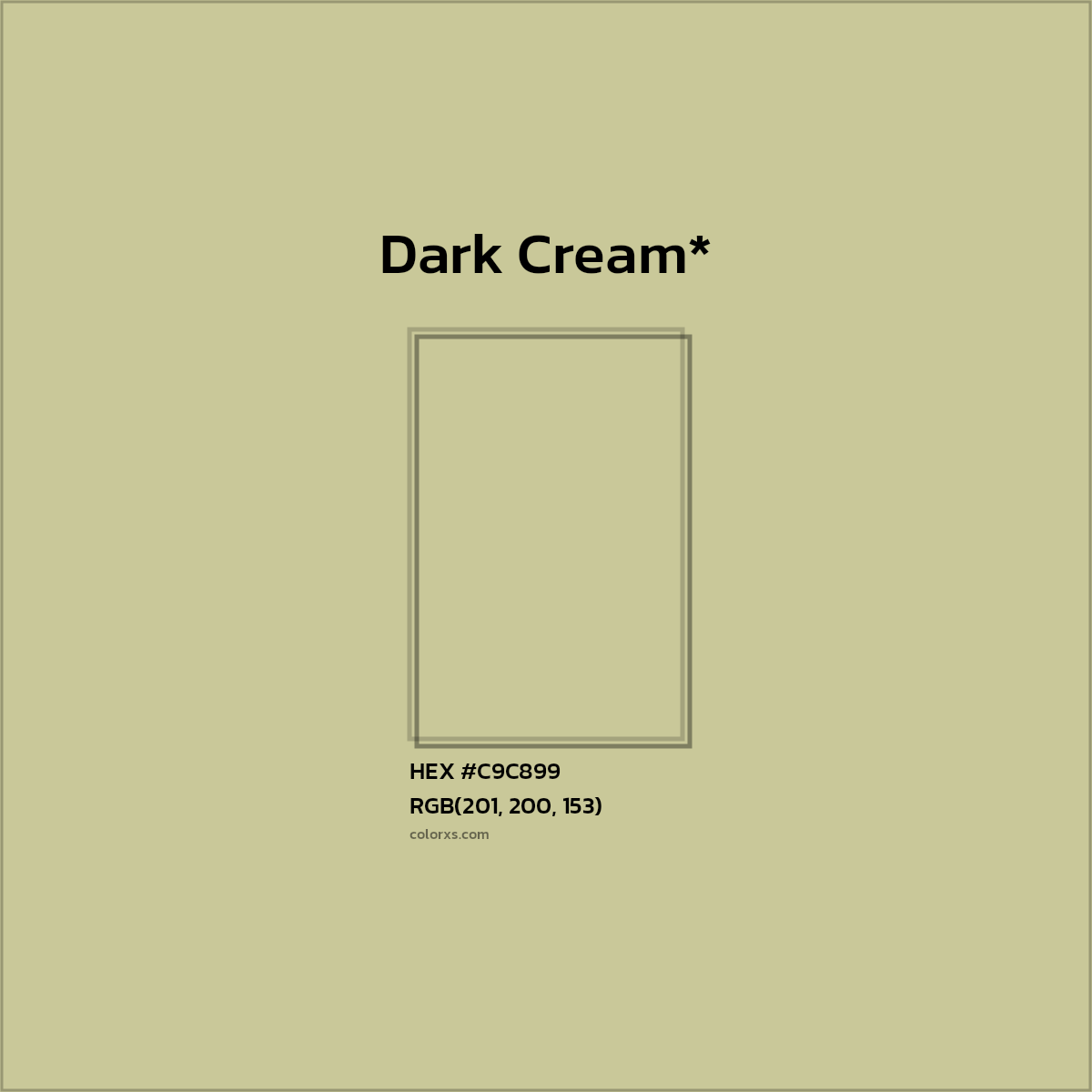 HEX #C9C899 Color Name, Color Code, Palettes, Similar Paints, Images