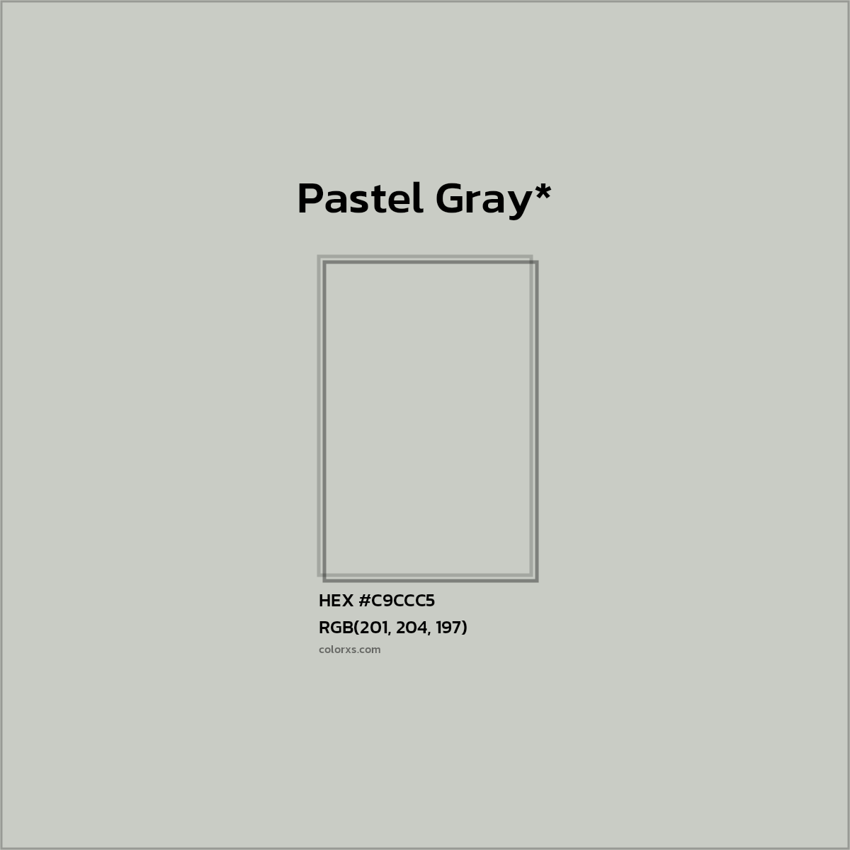 HEX #C9CCC5 Color Name, Color Code, Palettes, Similar Paints, Images