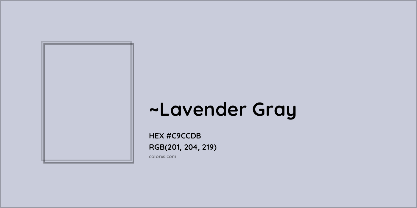 HEX #C9CCDB Color Name, Color Code, Palettes, Similar Paints, Images