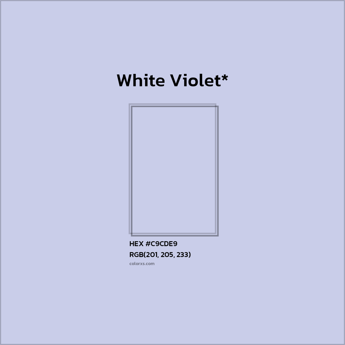 HEX #C9CDE9 Color Name, Color Code, Palettes, Similar Paints, Images