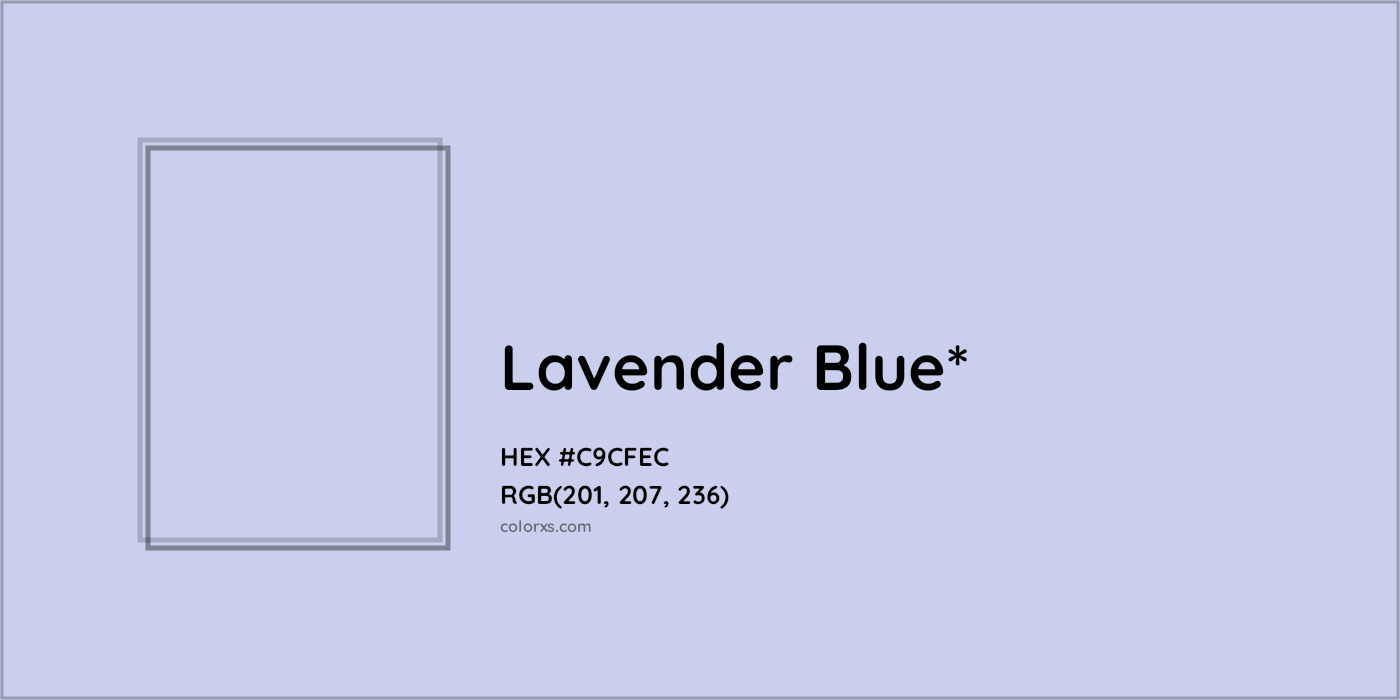 HEX #C9CFEC Color Name, Color Code, Palettes, Similar Paints, Images