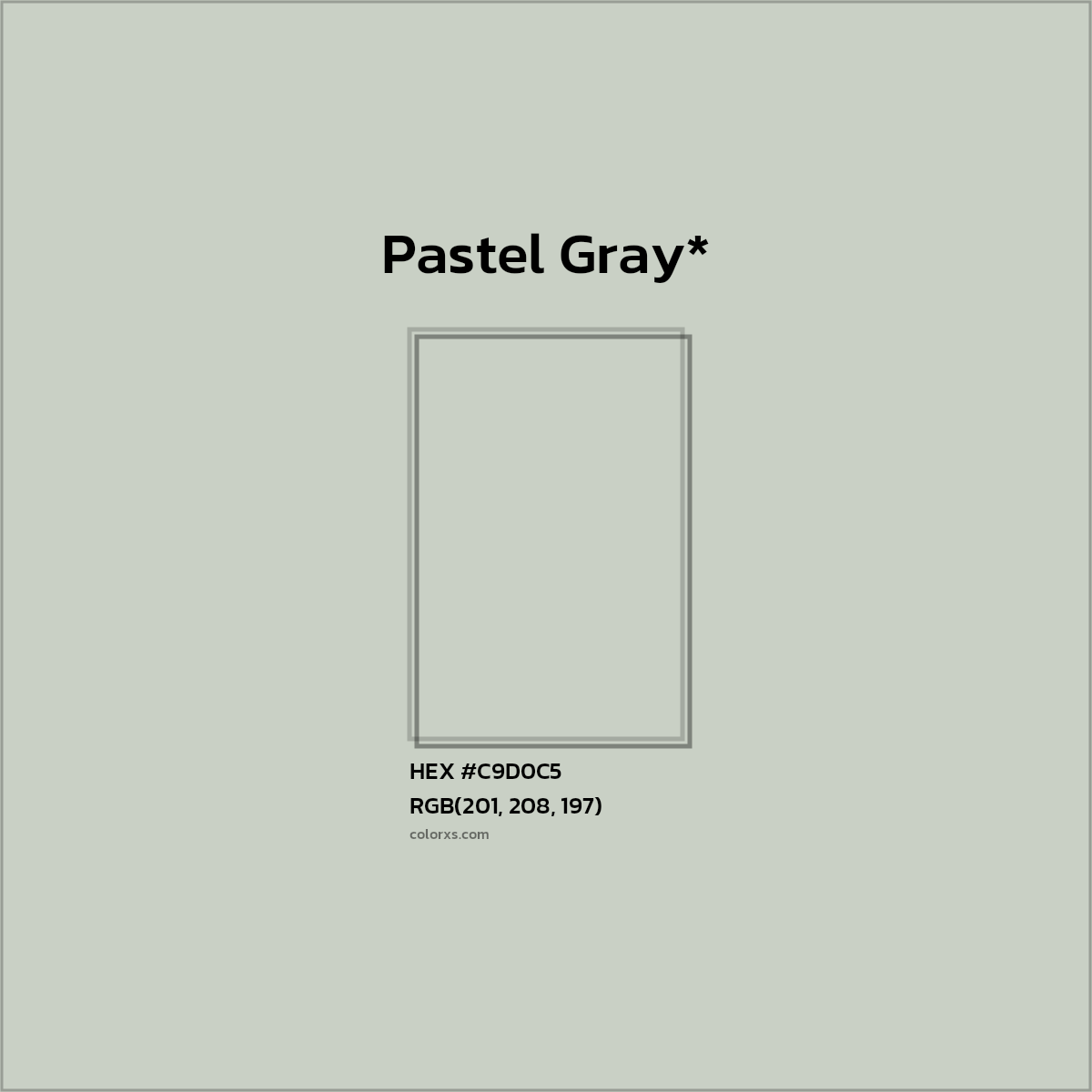 HEX #C9D0C5 Color Name, Color Code, Palettes, Similar Paints, Images