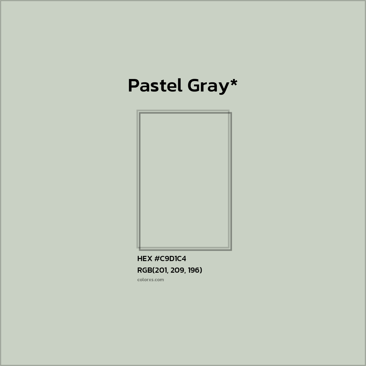 HEX #C9D1C4 Color Name, Color Code, Palettes, Similar Paints, Images