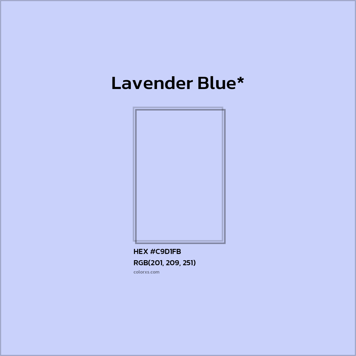 HEX #C9D1FB Color Name, Color Code, Palettes, Similar Paints, Images