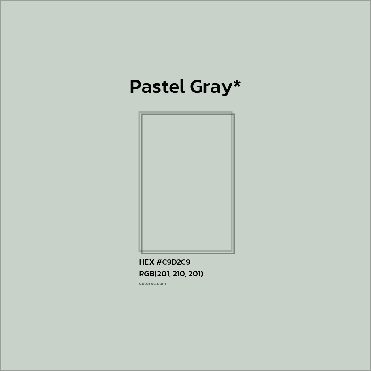 HEX #C9D2C9 Color Name, Color Code, Palettes, Similar Paints, Images