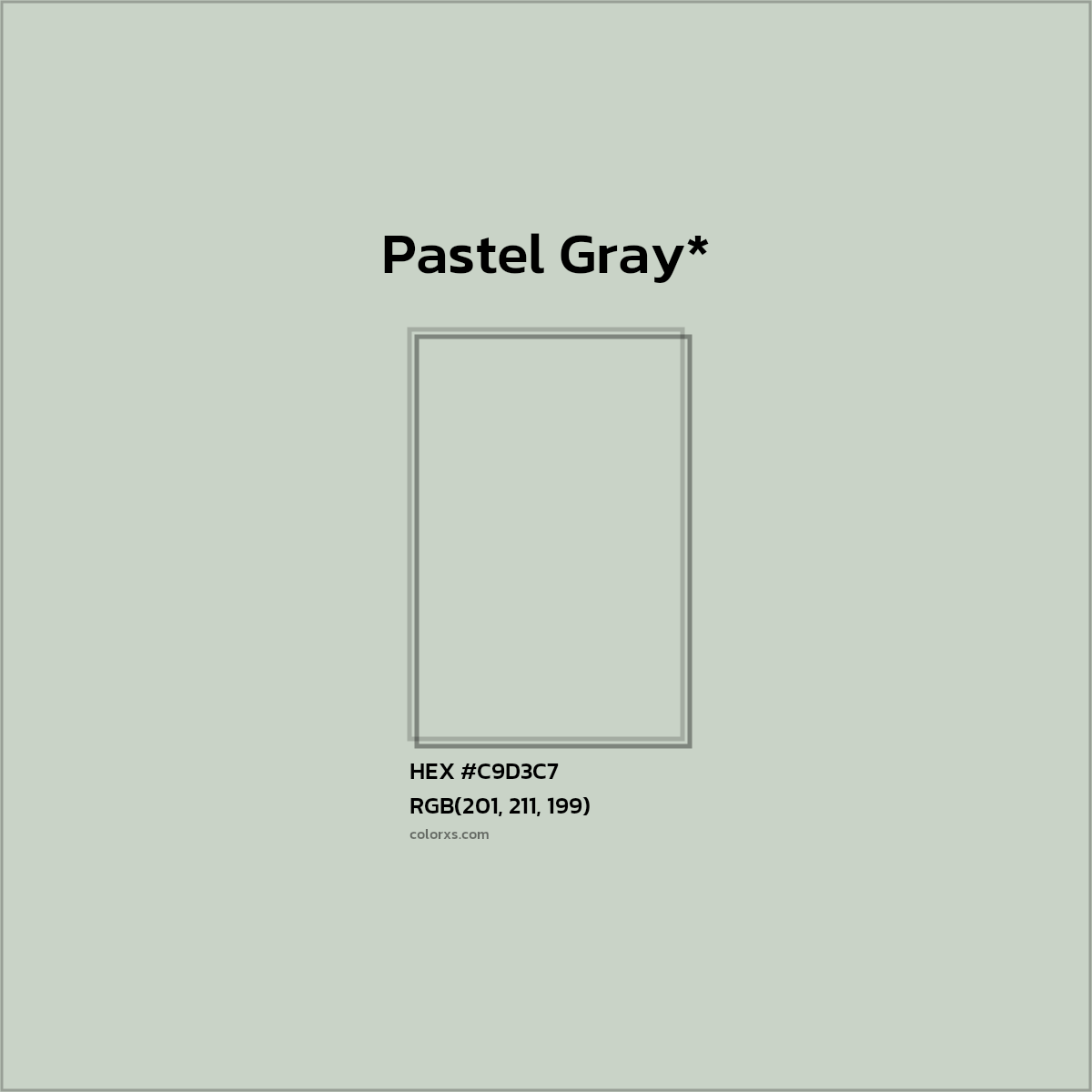 HEX #C9D3C7 Color Name, Color Code, Palettes, Similar Paints, Images