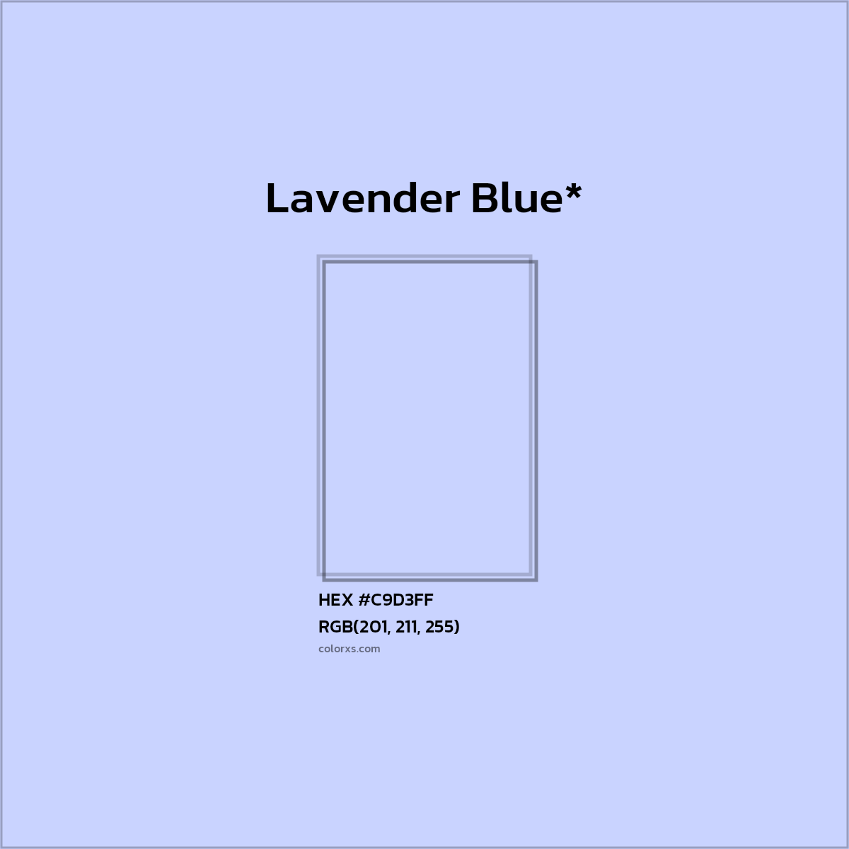 HEX #C9D3FF Color Name, Color Code, Palettes, Similar Paints, Images