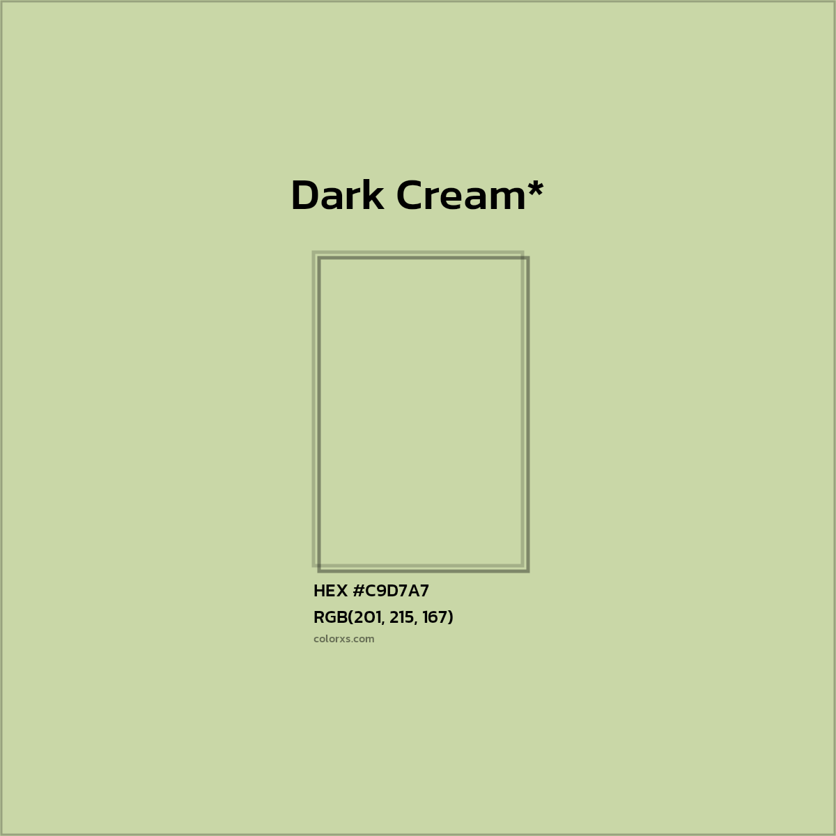 HEX #C9D7A7 Color Name, Color Code, Palettes, Similar Paints, Images