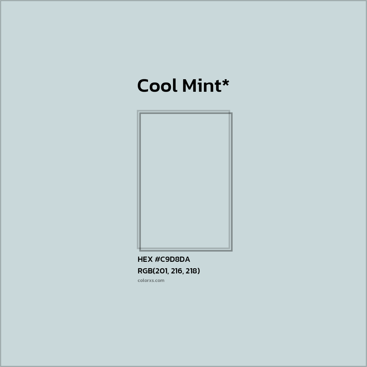 HEX #C9D8DA Color Name, Color Code, Palettes, Similar Paints, Images