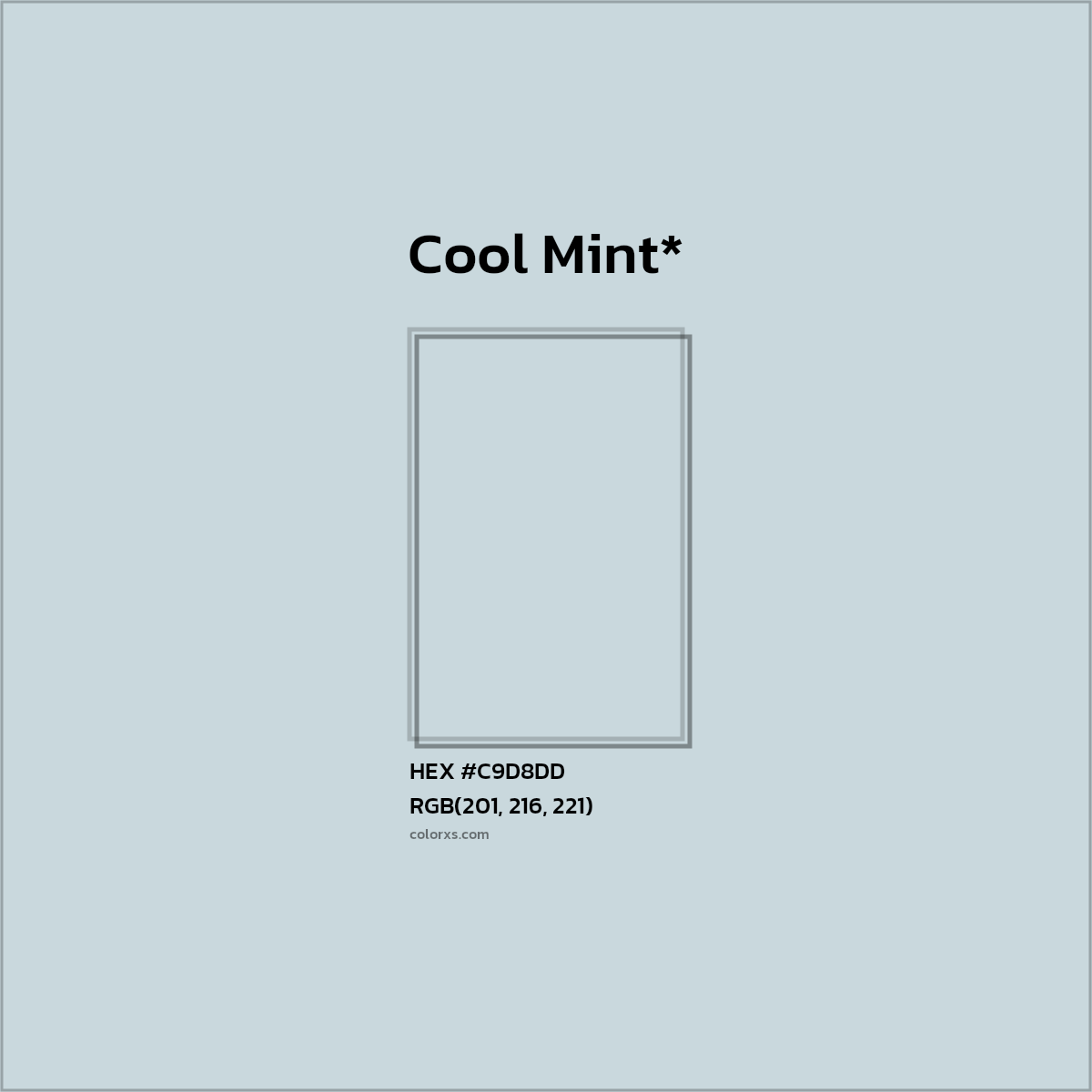 HEX #C9D8DD Color Name, Color Code, Palettes, Similar Paints, Images