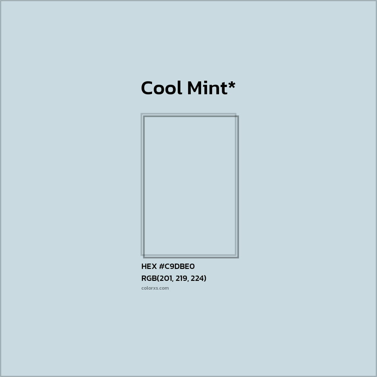 HEX #C9DBE0 Color Name, Color Code, Palettes, Similar Paints, Images